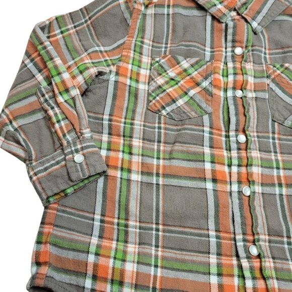 Cherokee plaid buttondown shirt 4T - Picture 2 of 3